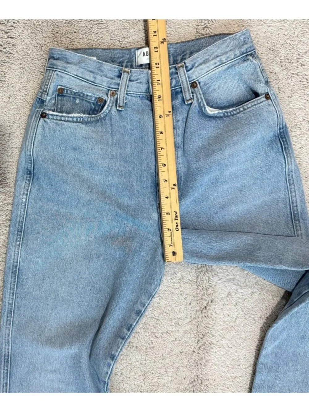 Agolde Jeans Womens Size 26 Pinch Waist High Rise Kick Jeans A095-1141 Crop - Picture 7 of 14